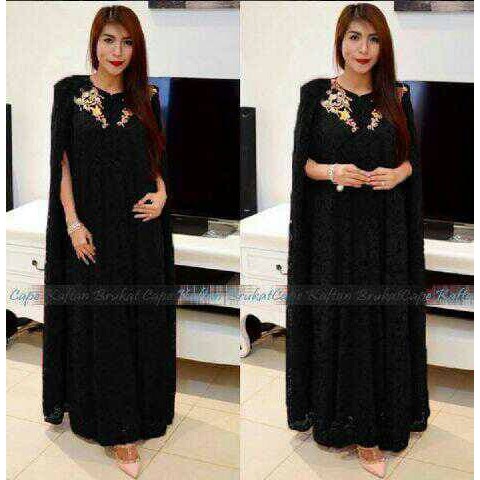 Pixel Kaftan | Brokat Corneli Ld 200Cm Pj 139Cm | Gamis Supe MW298  Brukat Bordir Kr