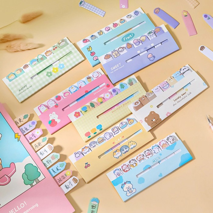 

(120 Lembar) Sticky Notes / Memo Tempel 8 Motif Kartun