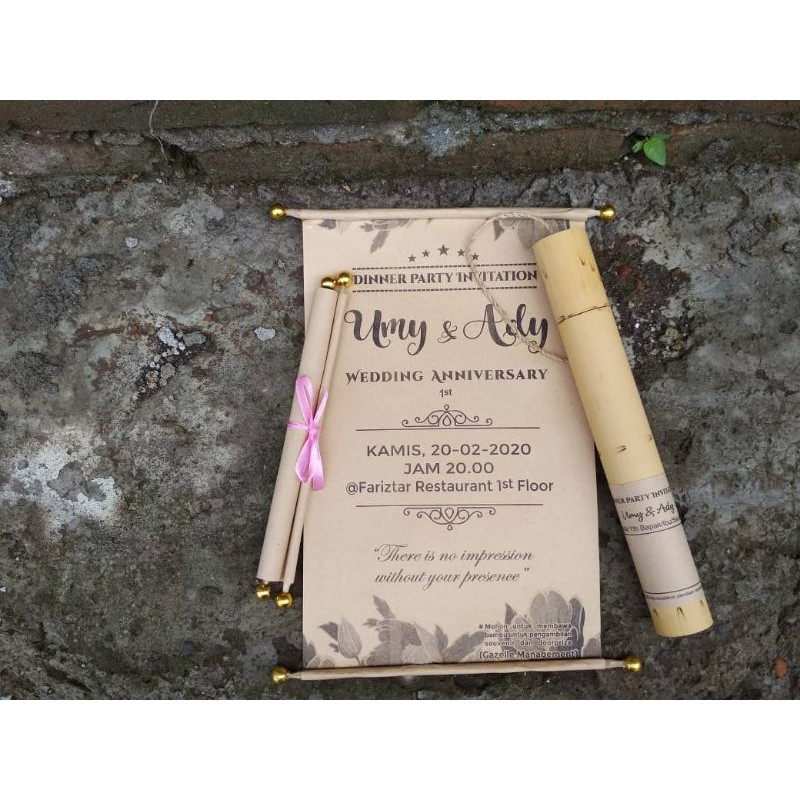 UNDANGAN BAMBU GULUNG