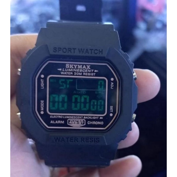 Jam Tangan Skymax Waterproof Kotak Model Terbaru 2028 Jam Tangan Skymax Anti Air