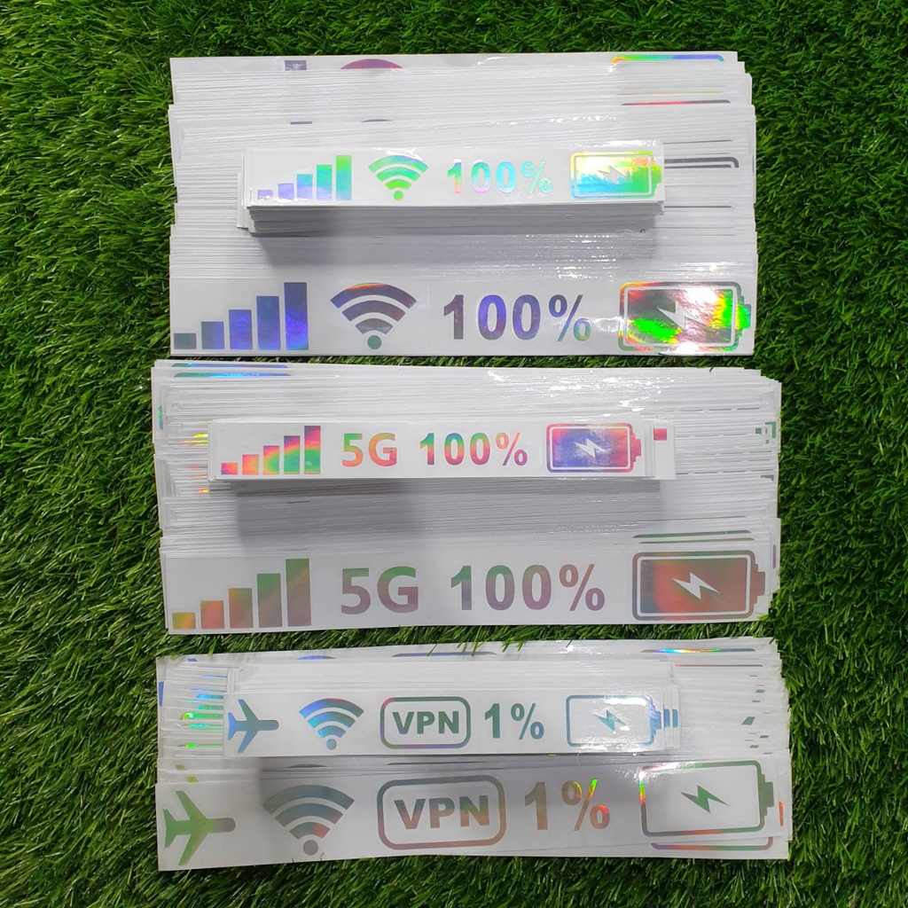 Sticker Cutting Hologram Sinyal Wifi Stiker Motor Hologram