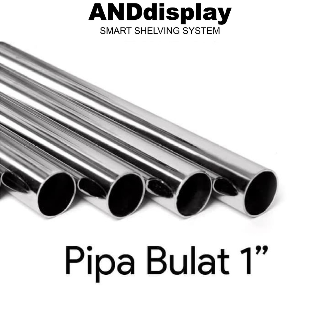 PIPA BULAT 1&quot; 25MM P.200CM STAINLESS STEEL