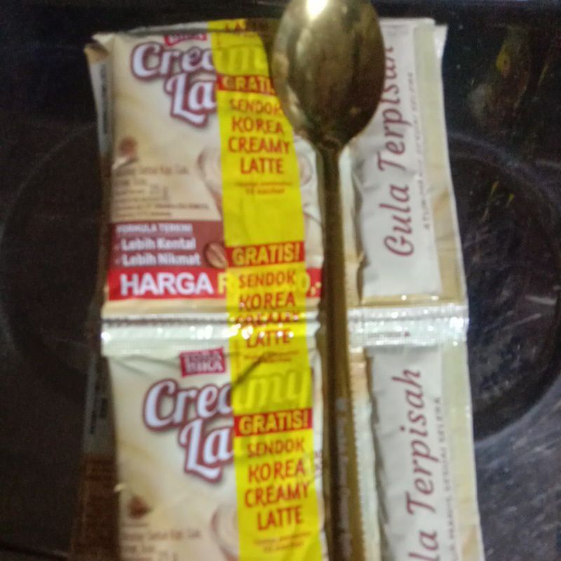 

Torabika creamy latte gratis sendok korea