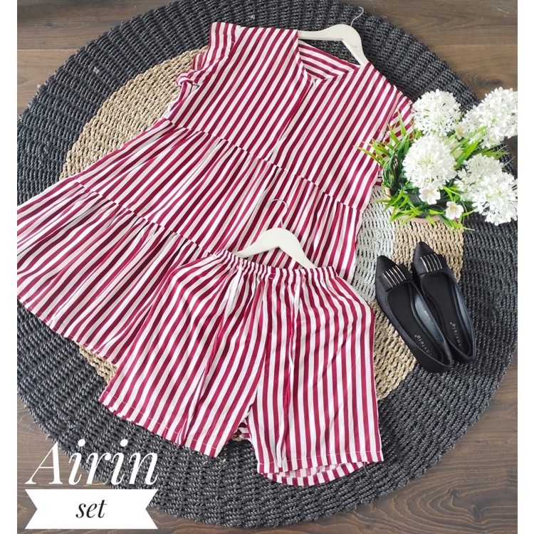 BAJU TIDUR WANITA/SET WANITA/PAKAIAN WANITA/SET BUSUI/BABY DOLL/PAJAMAS SET BUSUI/AIRIN SET