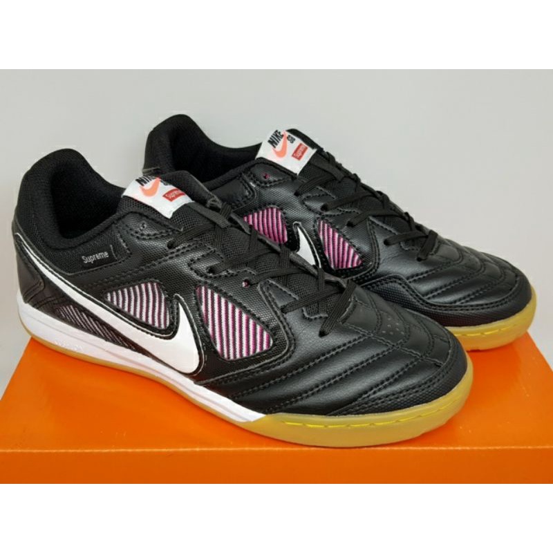 Sepatu Futsal-Nike 5 Gato LTR Black White