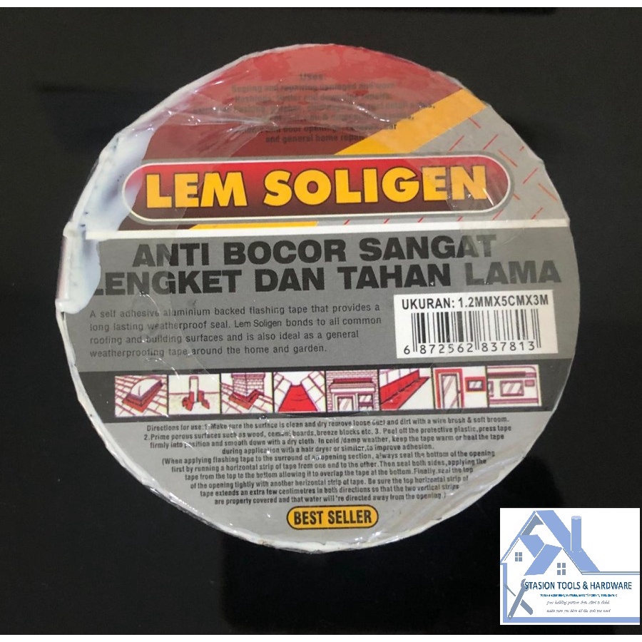 Lem SOLIGEN Atap Asbes Lakban Anti Bocor