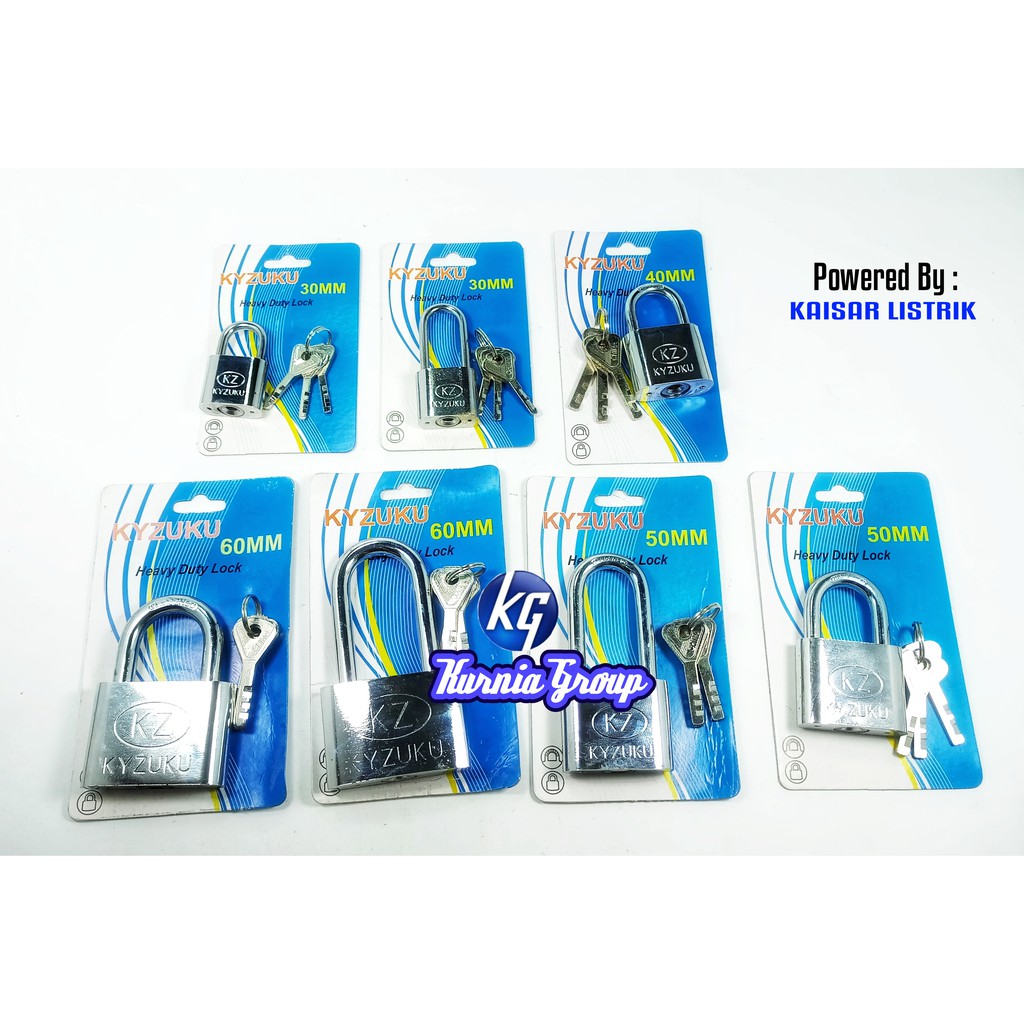 Gembok Stenlis 40mm Leher Pendek Iron Pad lock Kunci Gembok Pintu Garasi Anti Potong Maling Konci