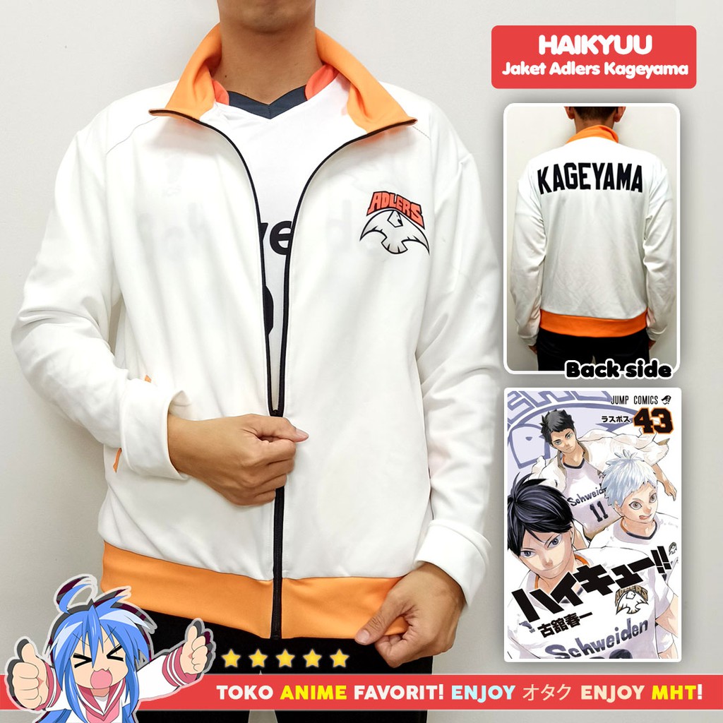 Jaket Anime Haikyuu Schweiden Adlers Kageyama Tobio Kostum Cosplay