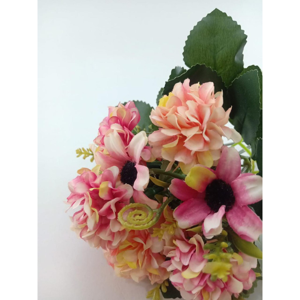 COD BUNGA DANDELION KRISAN BUNGA TANGKAI PLASTIK BUNGA ARTIFISIAL BUNGA PAJANGAN BUNGA HIASAN BT9051-2