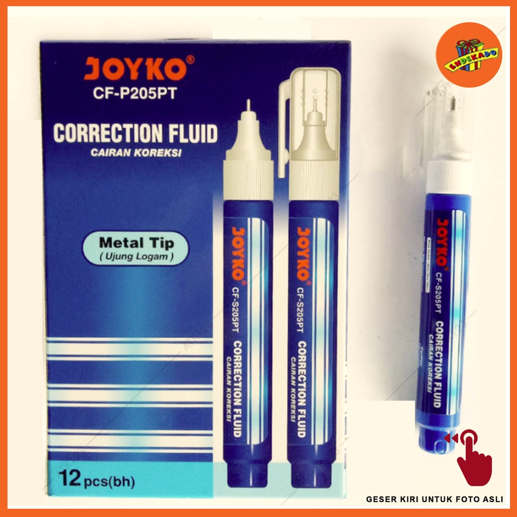 MAKASSAR! JOYKO CORRECTION FLUID CF-205 - Tip-Ex Cair