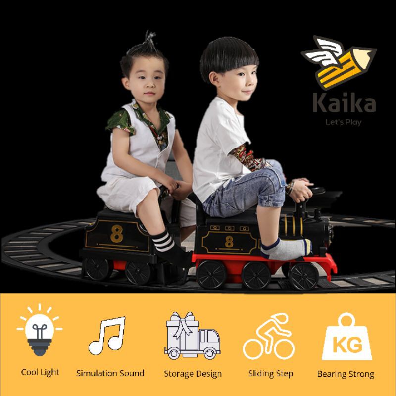 Train Pacage BERGARANSI Mainan Kereta Aki Anak (BERGARANSI & SPEARPART READY)