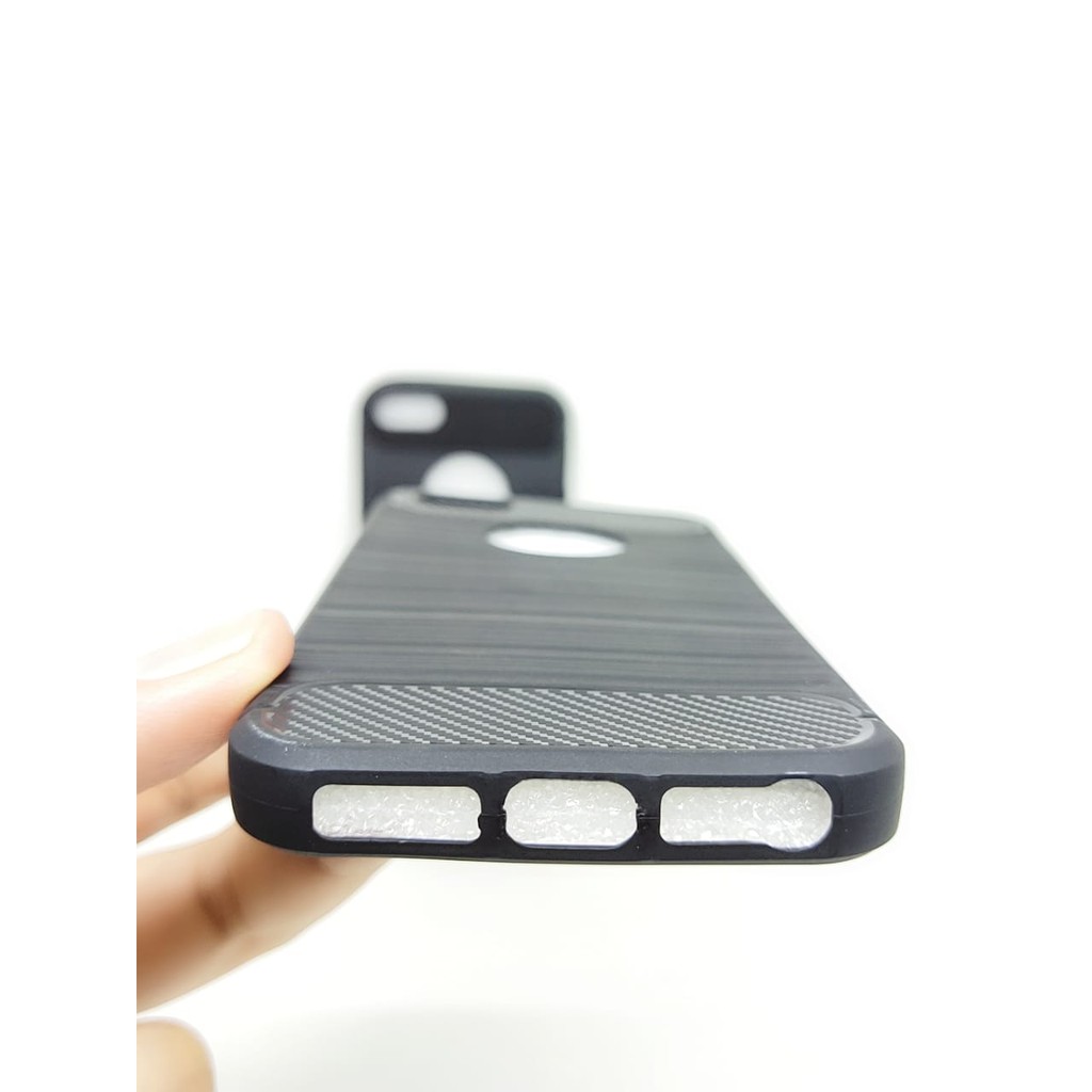 Case Slim Fit Carbon iPhone 5 5G 5S 4.0 inchi Softshell Fiber Multi Carbon Anti Melar