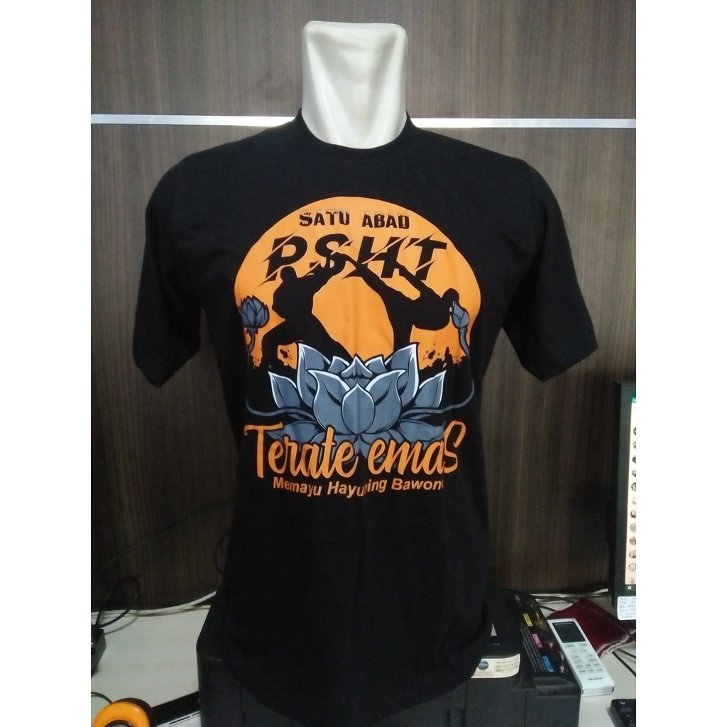 kaos distro terate emas  katun oblong