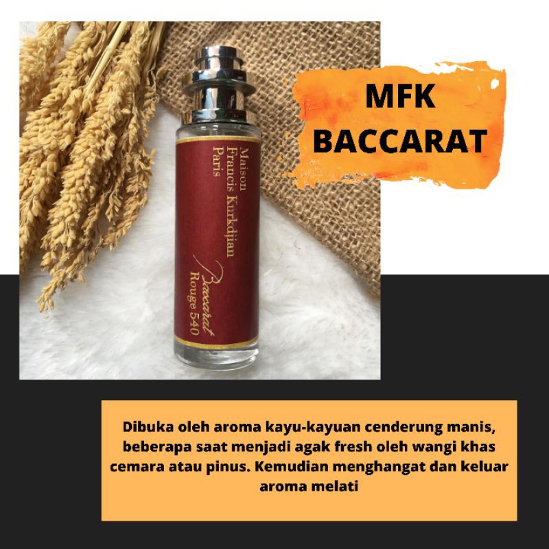 MFK baccarat parfum dari bibit Eropa asli tahan lama