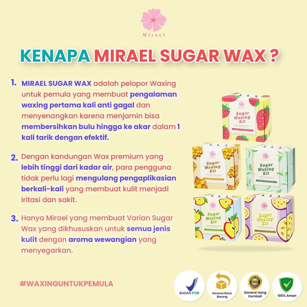 MIRAEL SUGAR WAXING KIT ORIGINAL BPOM