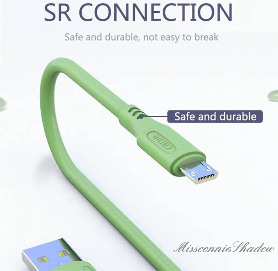 Kabel Data/Charger Mikro Usb Tipe C 5a Fast Charging 3 Tipe Warna Macaron Bahan Silikon Untuk Iphone