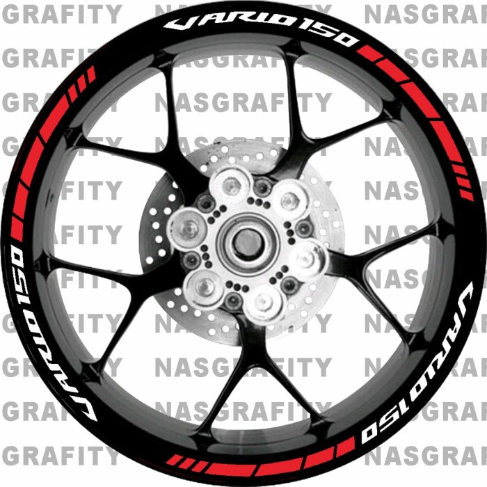 sticker velg racing honda vario 150 Ori