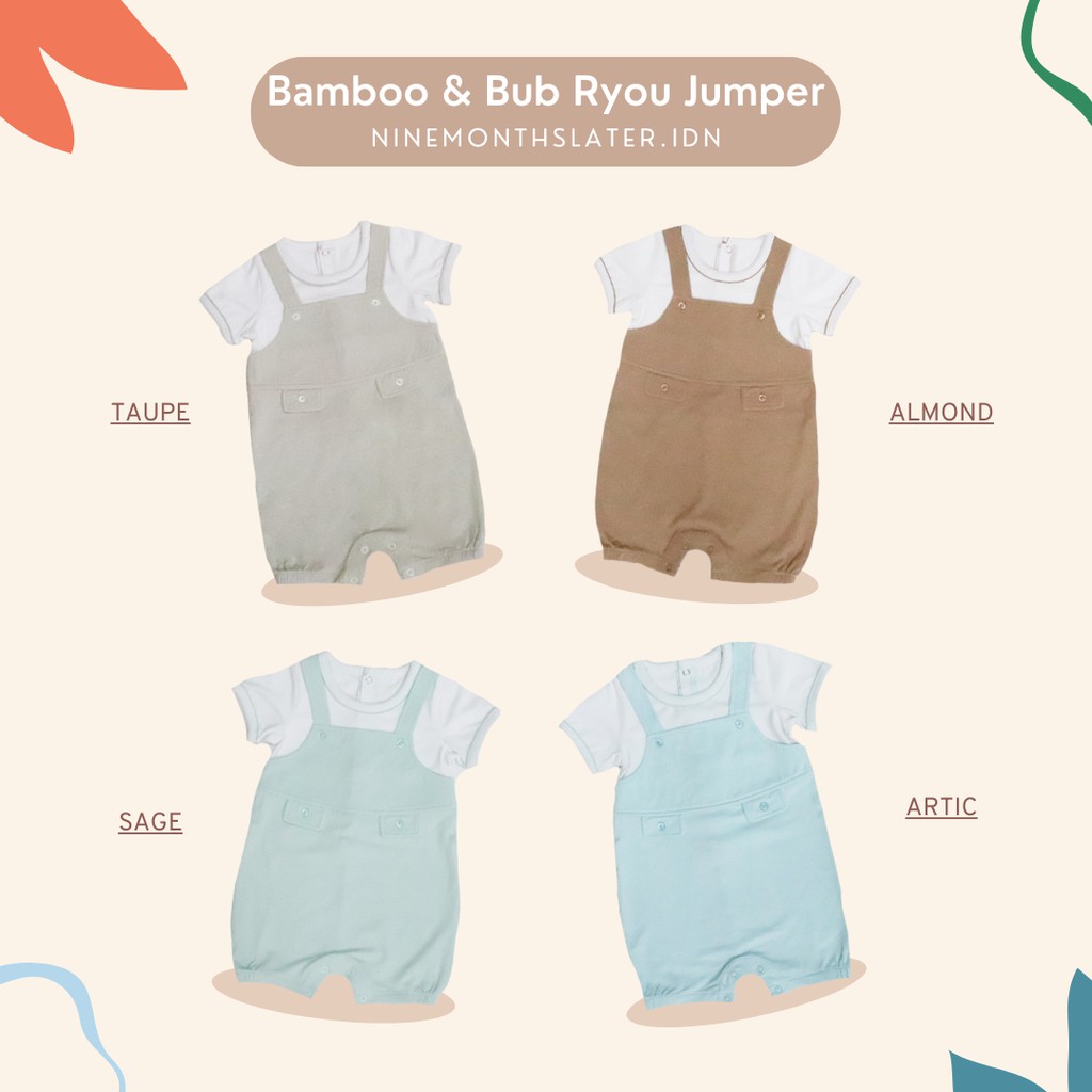 Bamboo and Bub - Ryou Jumper - Setelan Anak Bayi Romper Rompi Outerwear Baby Kids Clothes Lucu