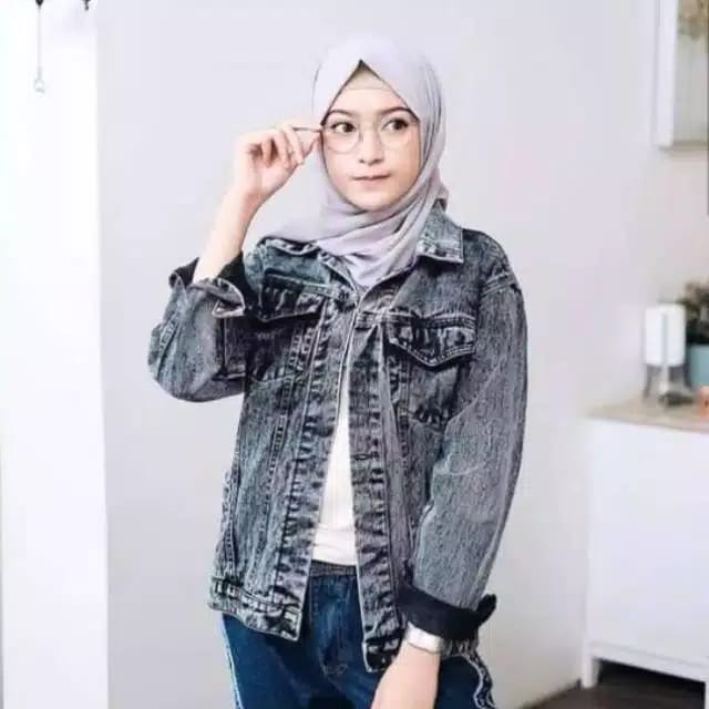 JAKET SNOW BLACK ORIGINAL JEANS WANITA MURAH TERBARU GBM