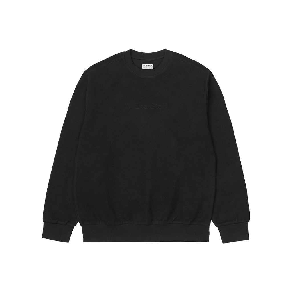 EXA Official Store | Sweater Crewneck Hitam | WLWM Staff Embroidery Crewneck Black