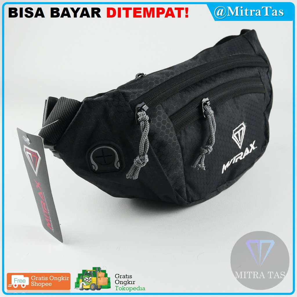 Waist Bag MITRAX Bahan Cordura! Tali dan Jahitan Kuat!