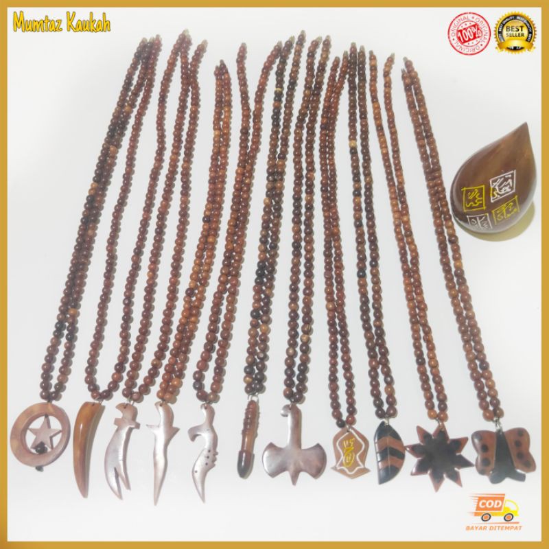 Kalung koka kaukah coklat liontin original kaoka kaokah kokka kauka