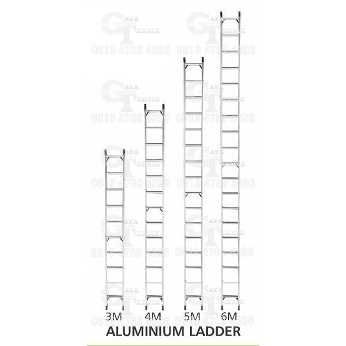 Aluminium Ladder Pipe Scaffolding 5M Tangga Aluminium