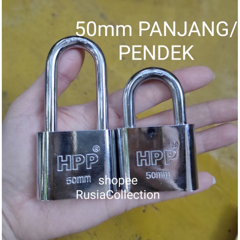 Gembok HPP Leher Panjang /Pendek 40mm 30mm 50mm 60mm , Gembok Pagar Rumah