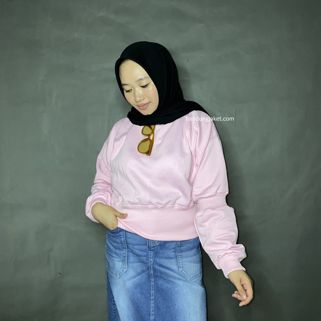 Cordel Croop Sweater II Sweater Croop Model ZARRA Terbaru