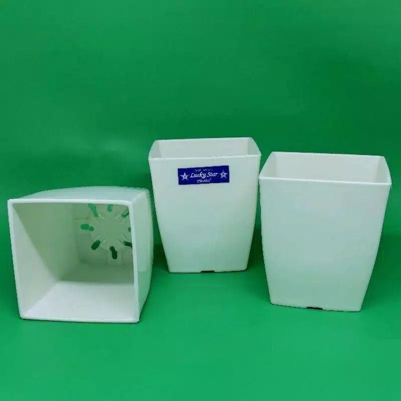 Pot Bunga Lucky Star 5350 Bahan Plastik Tebal/ Pot Tanaman/ Pot Bunga/ Vas Bunga