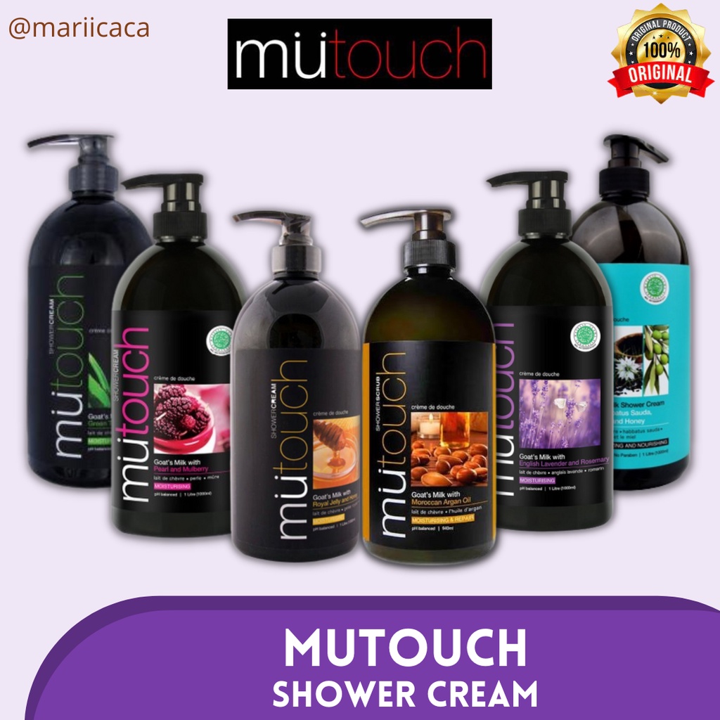 MuTouch Goat Milk Shower Cream / Scrub / Sabun Mandi