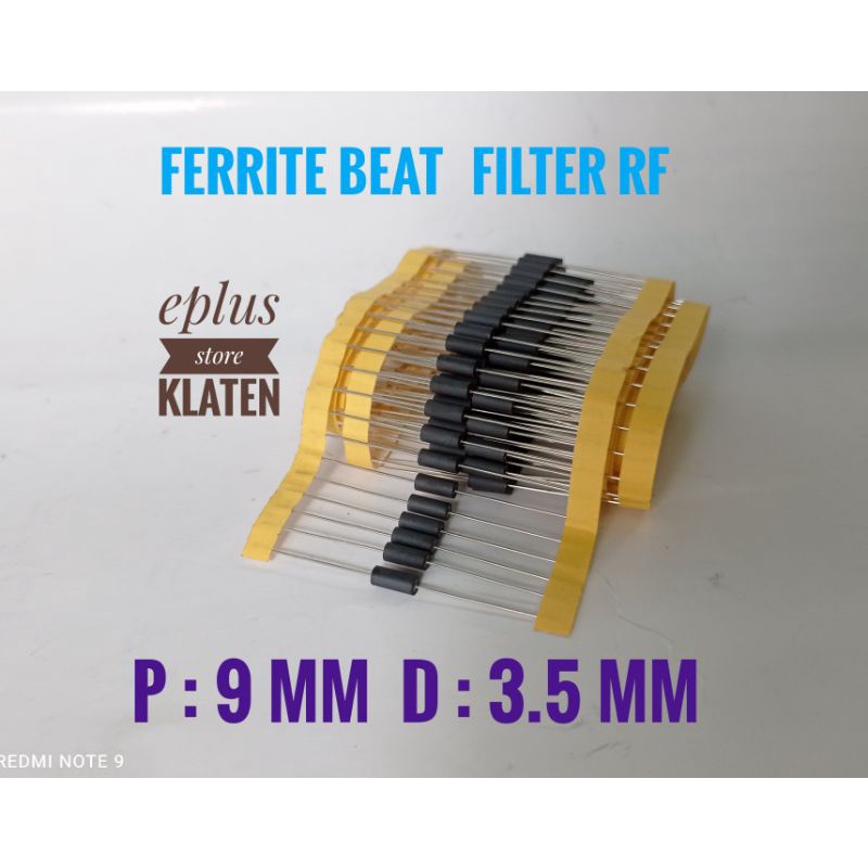 Ferit bead filter ferrite jamper axial emi filter rf signal ferite