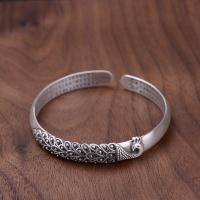 925 perak sterling gelang riak air gelang fashion perhiasan wanita Gelang Perak Retro Gaya Etnik Gelang Fashion Perhiasan Wanita /Bracelet retro ethnic style bracelet fashion jewellery lady