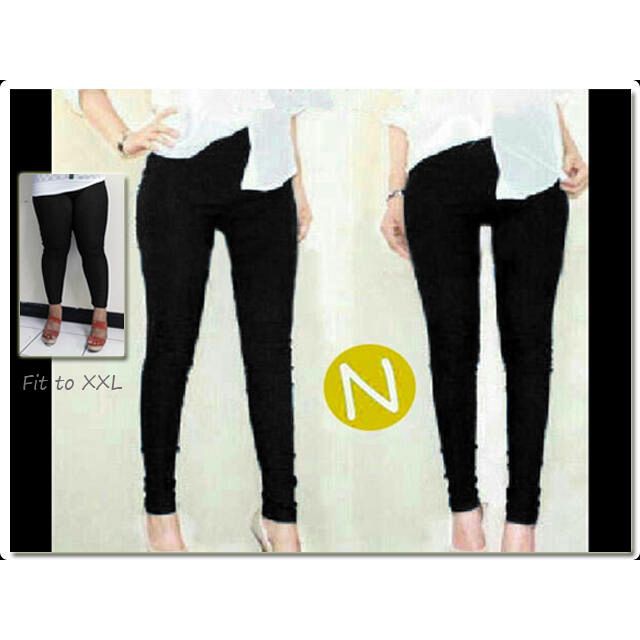 B0101 FF 28 4559-legging hitam XXL big leging cewek murah legging panjang polos celana eceran