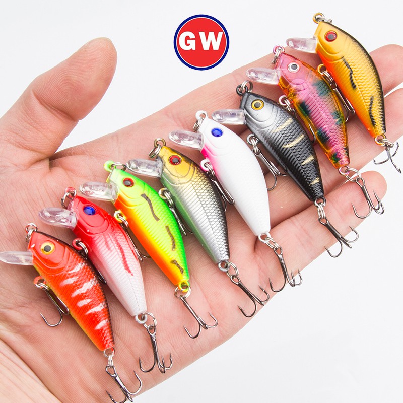 Top Water Lure Kail Pancing Umpan Pancing Buatan 4.2g/5cm Umpan Ikan Alat Pancing Umpan Mancing Plastic Bait Alat Pancing Murah Umpan Pancing Minnow Lure relix nusantara