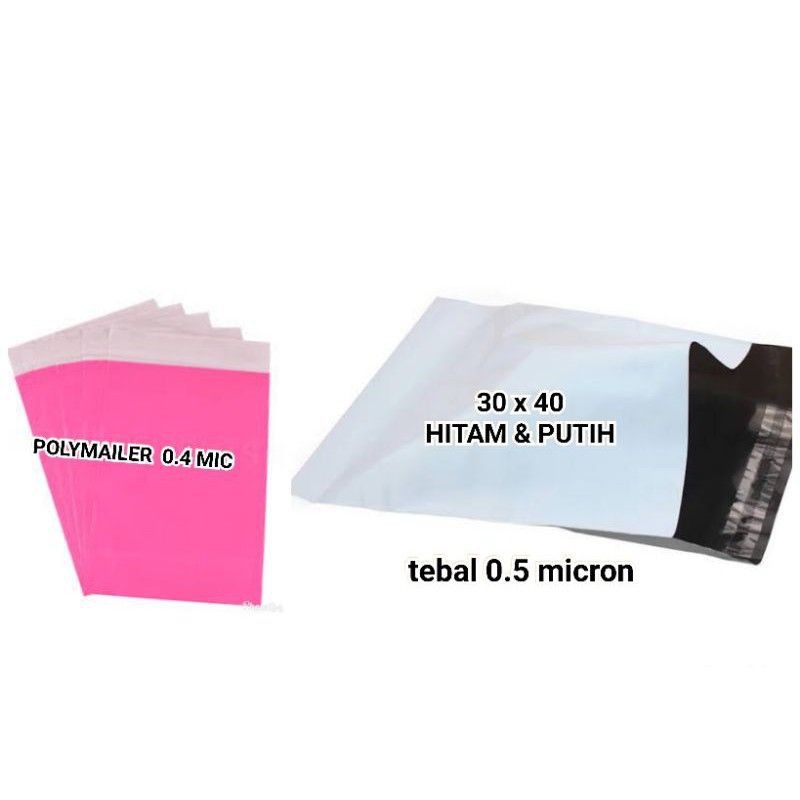 

PLASTIK PACKING OLSHOP POLYMAILER 0,5 MICRON UKURAN 30X40