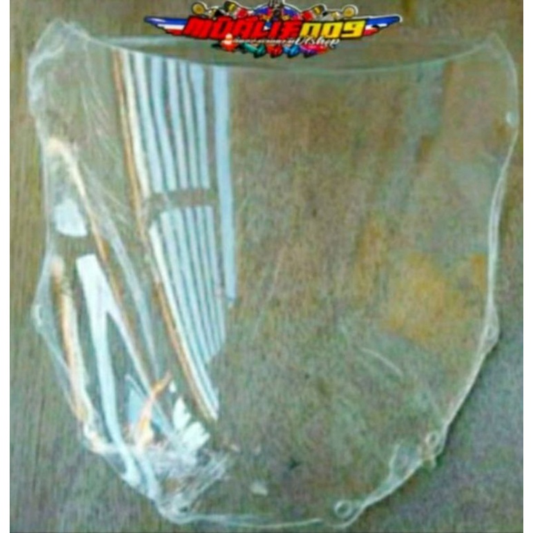 WINSHILD WINSIL VISOR NINJA RR OLD WINHDSHEILD VISOR BENING WINSIL VISOR CLEAR NINJA RR OLD FARIASI