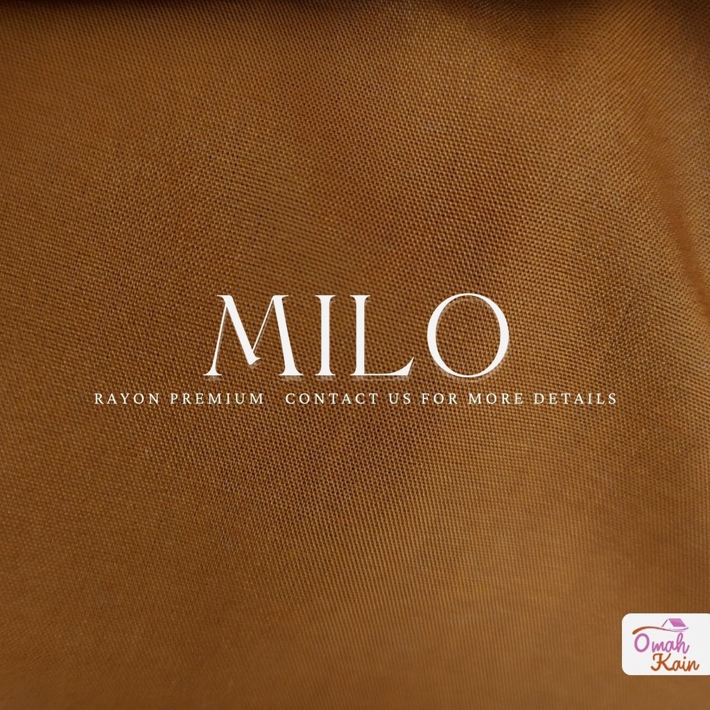 KAIN RAYON POLOS PREMIUM (TIDAK BERBULU, TIDAK NERAWANG,JATUH,ADEM DAN MEWAH)#omah kain-Milo