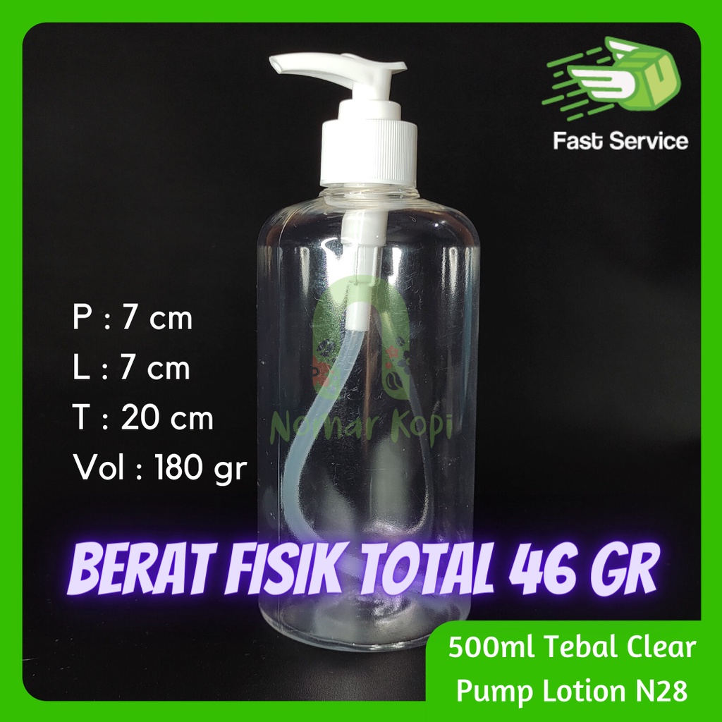 BOTOL 1 LITER HDPE PUMP LOTION TEBAL SERBAGUNA SANITIZER
