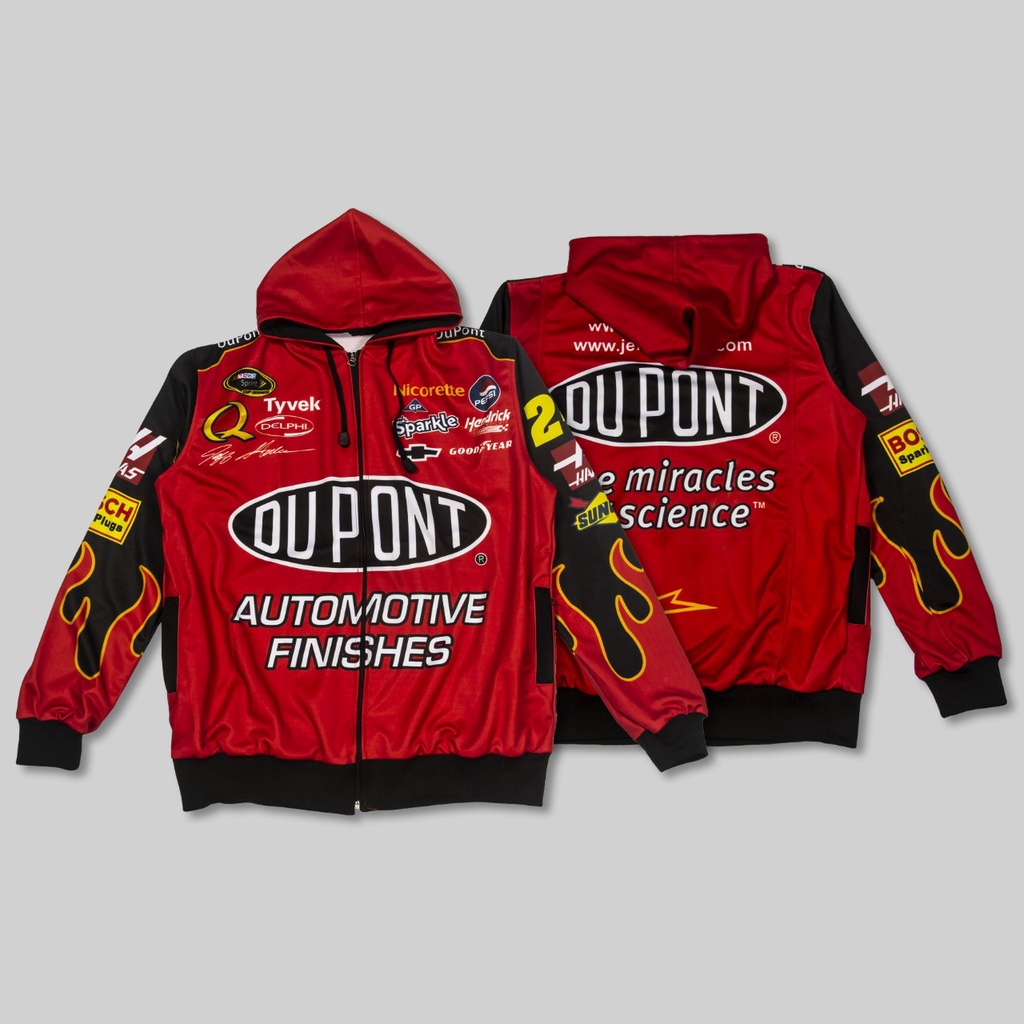 Hoodie Pria Full Print Sublim Warna Merah - Jaket Hoodie Racing Team Sunmori - Jaket Pria Best Selle