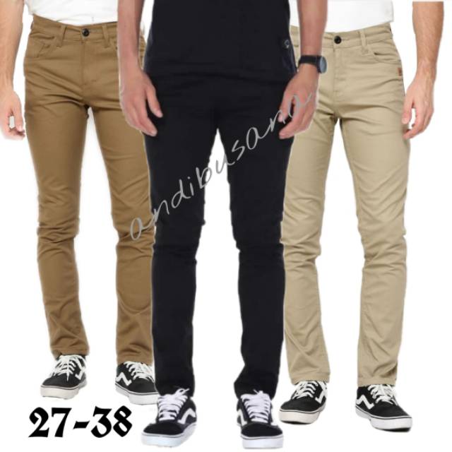 Celana Chino Panjang Pria Big Size Jumbo Original Reguler Fit Distro Premium