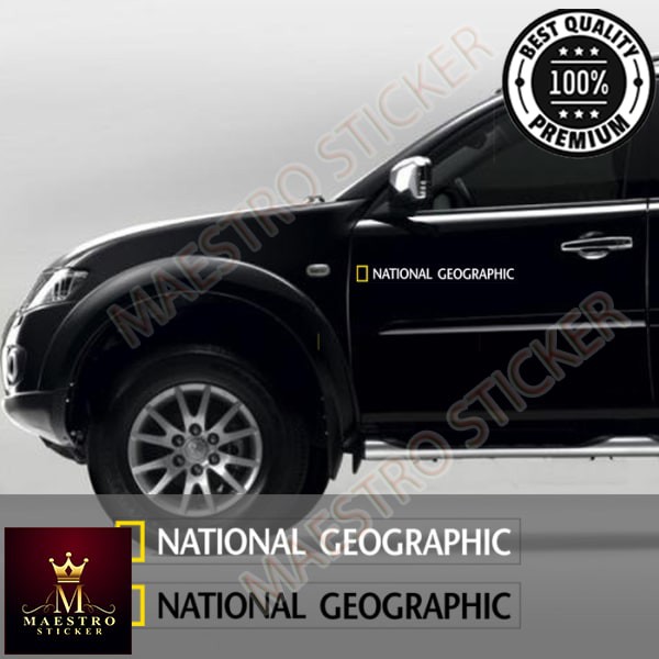 Cutting Sticker National Geographic Stiker Kaca Mobil 60 cm Panjang