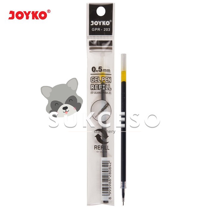 

Joyko Refill Gel Pen 0.5 GPR-203 Black / Isi Ulang Pulpen