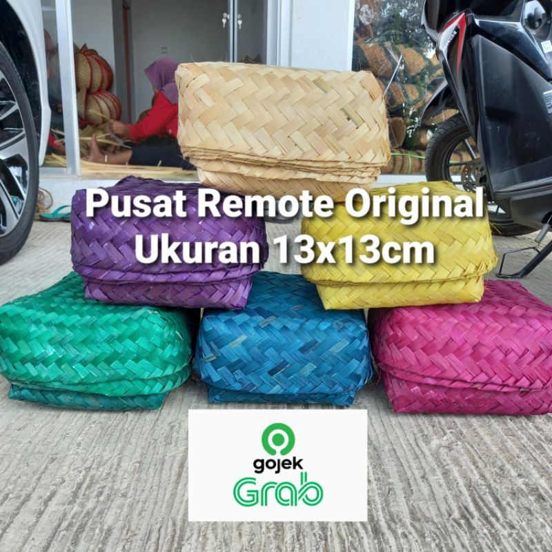 BESEK BAMBU WARNA 13X13 HAMPERS 13CM X 13 CM BESEK NASI QURBAN KURBAN SEPASANG