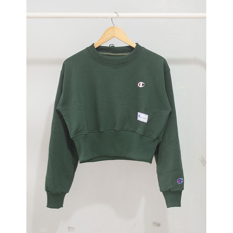 Crewneck Sweater Wanita Champion Cropped