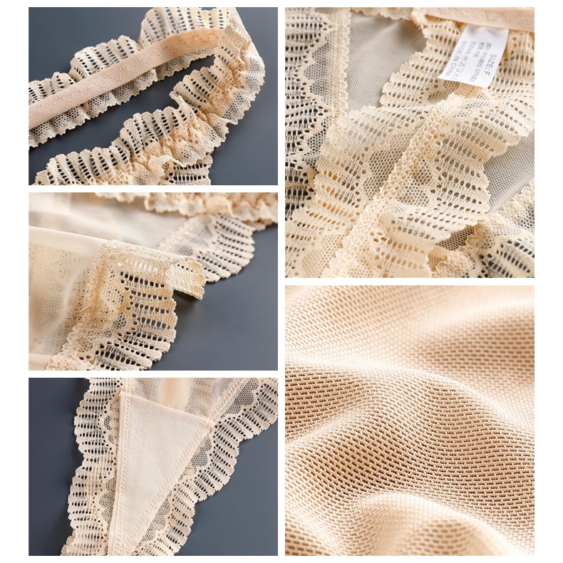 (COD) G String Wanita Sexy Renda Celana Dalam transparan Pakaian Dalam Lace Bawah Segitiga C225