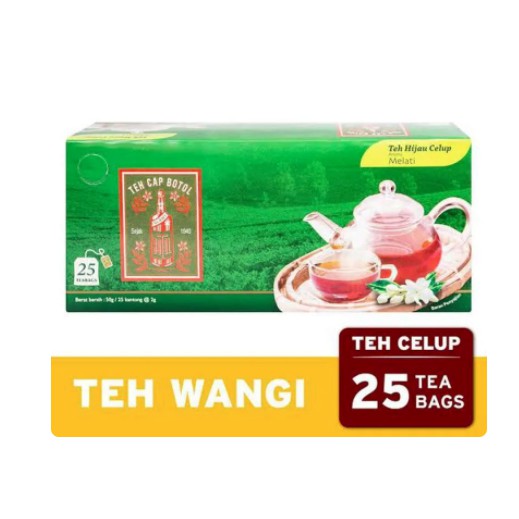 

Teh Cap Botol Aroma Melati Teh Hijau Celup [25 Tea Bags]