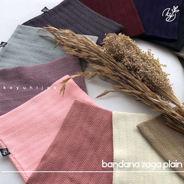 Koyu Hijab Iner Rajut Premium Zagaplain