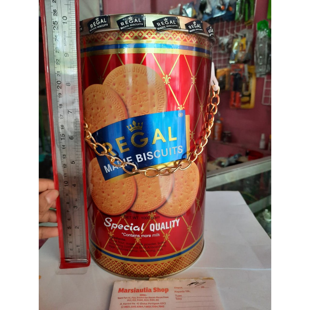 

(PROMO) REGAL MARIE BISCUITS SPECIAL QUALITY KALENG 1000 GR Susu Lebih Banyak regal 1kg biscuit