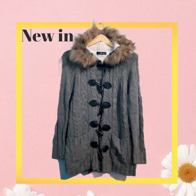 Cardi Kimtan Abu hoodie Bulu